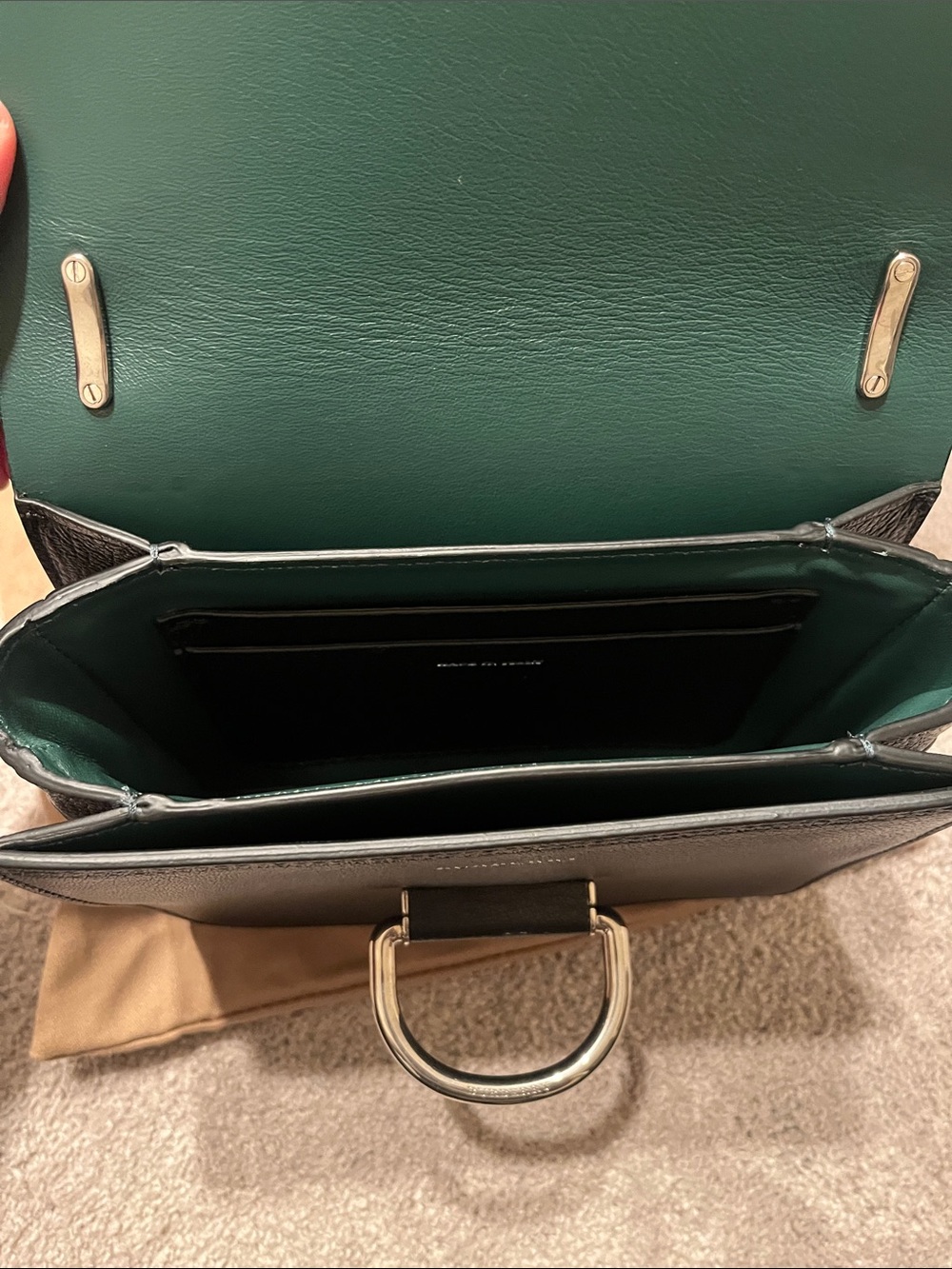 Small Burberry D-Ring Leather Bag - Picture 10 of 12